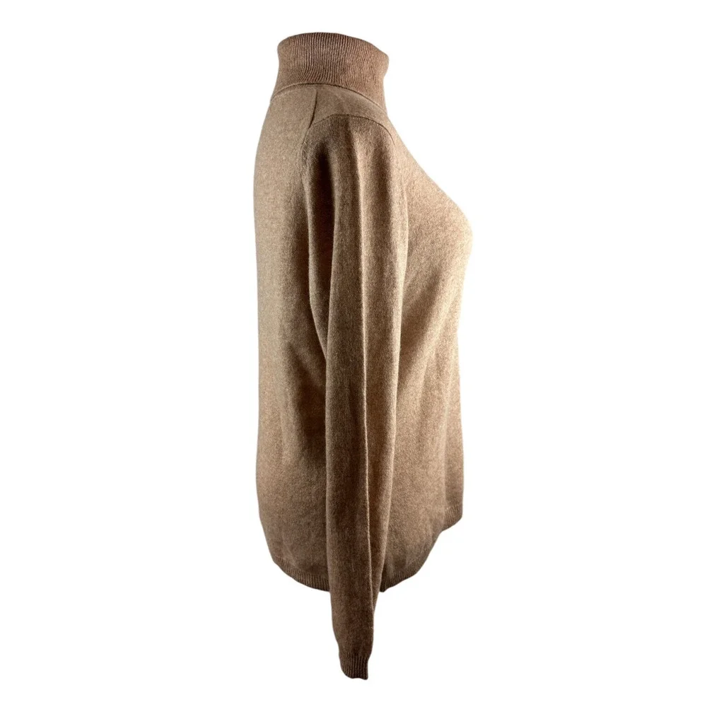 Cashmere Charter Club Luxury Turtleneck Pullover Sweater Brown Women's Size XL - Picture 5 of 12